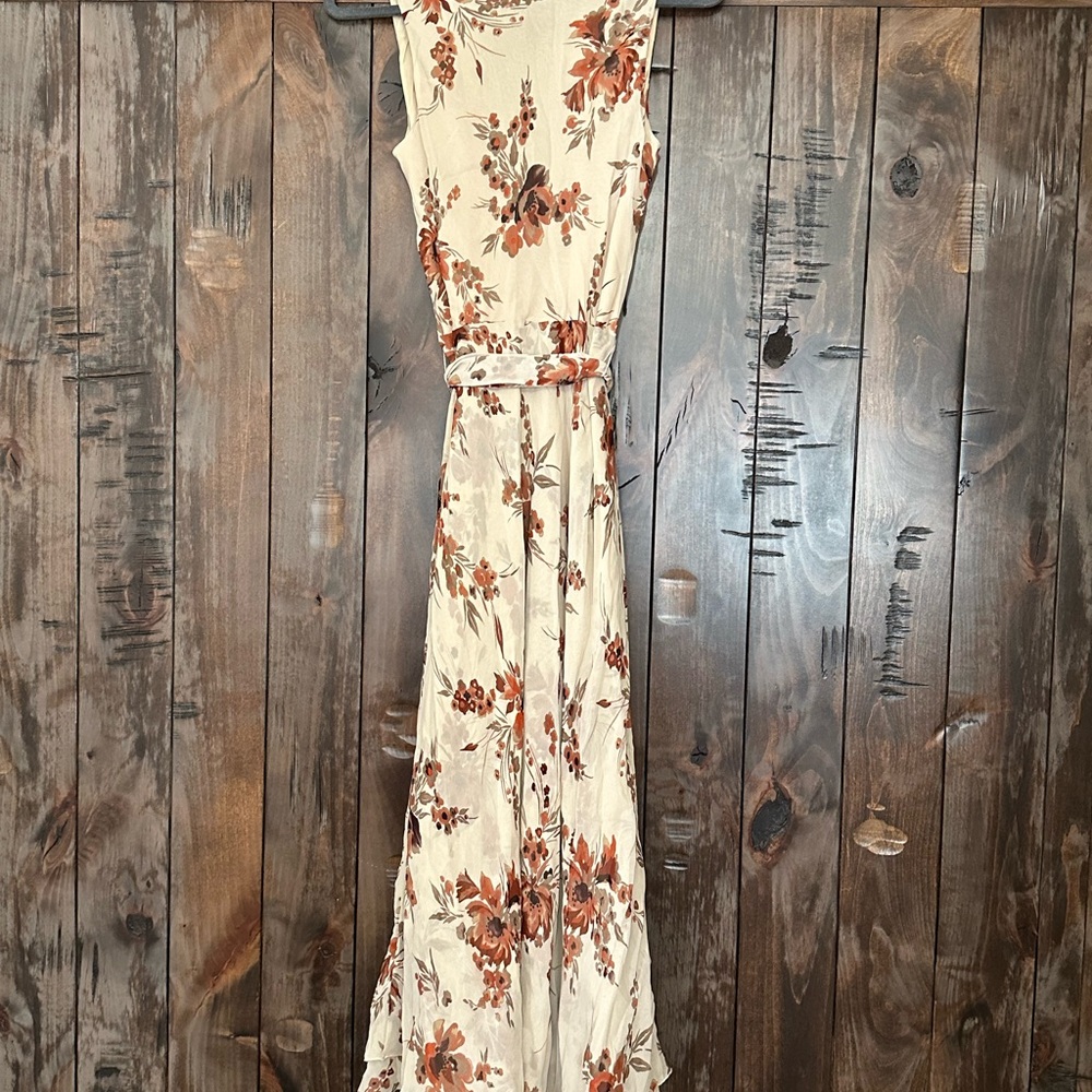 Banana Republic Red and Green Sleeveless Maxi Sundress - Picture 2 of 5
